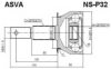 NISSA 39211EB31A Joint Kit, drive shaft